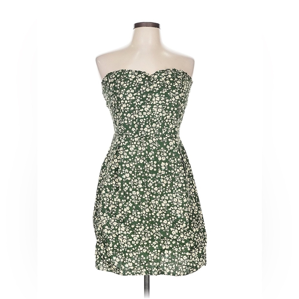Floral Strapless Mini Dress